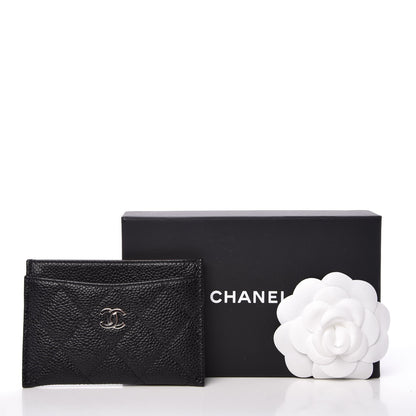 Chanel Caviar Quilted Card Holder Black 9 of 9
