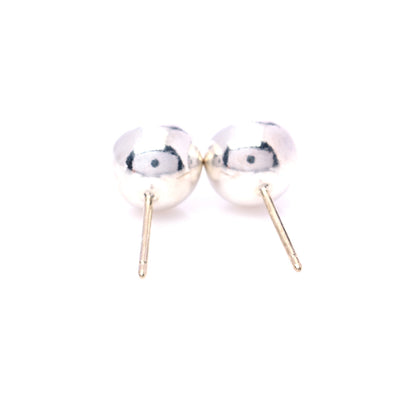 Tiffany Sterling Silver 8mm HardWear Ball Earrings 4 of 5