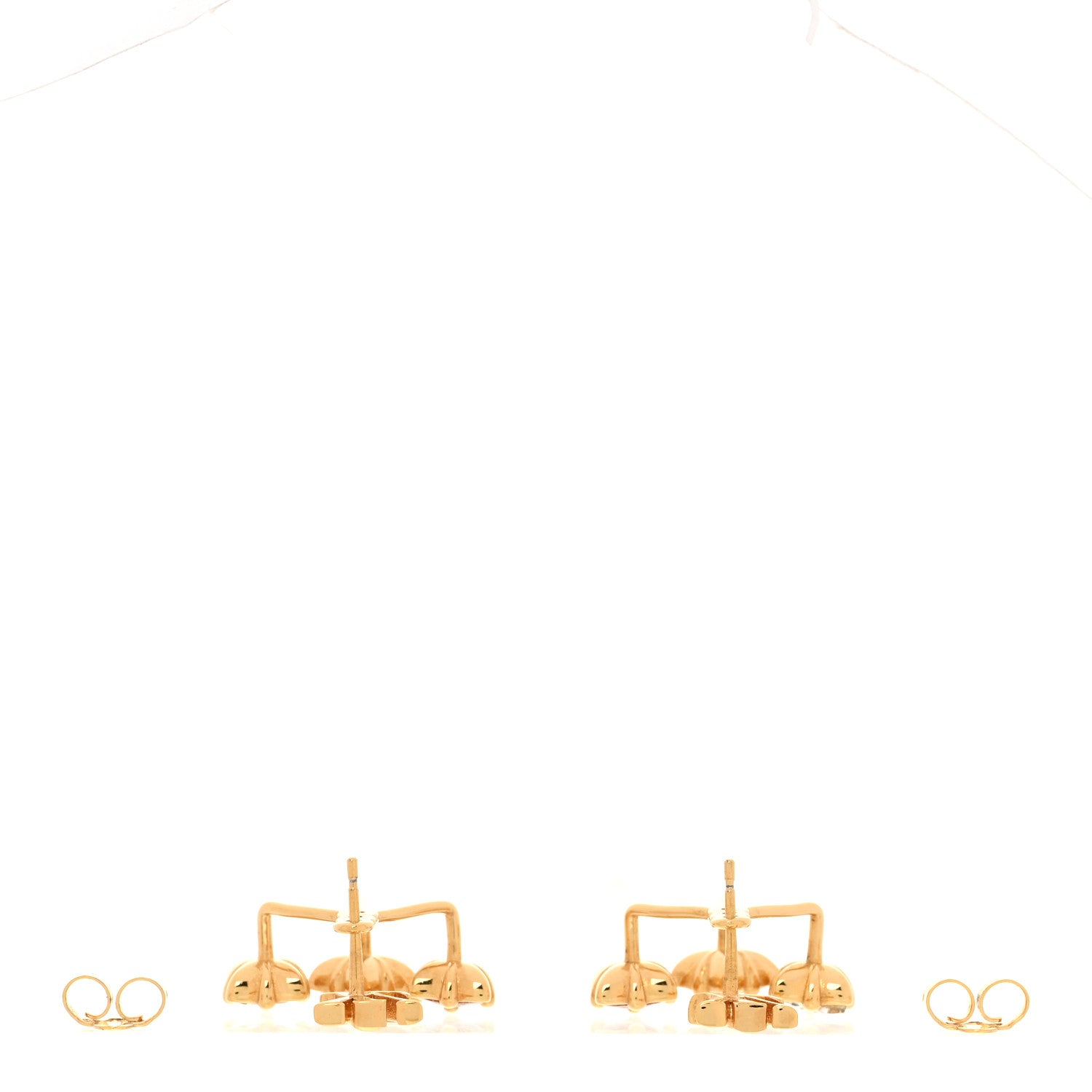 Louis Vuitton Metal Crystal Loulougram Earrings Multicolor 3 of 5