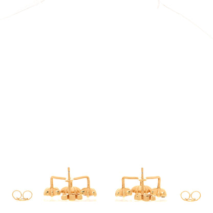 Louis Vuitton Metal Crystal Loulougram Earrings Multicolor 3 of 5