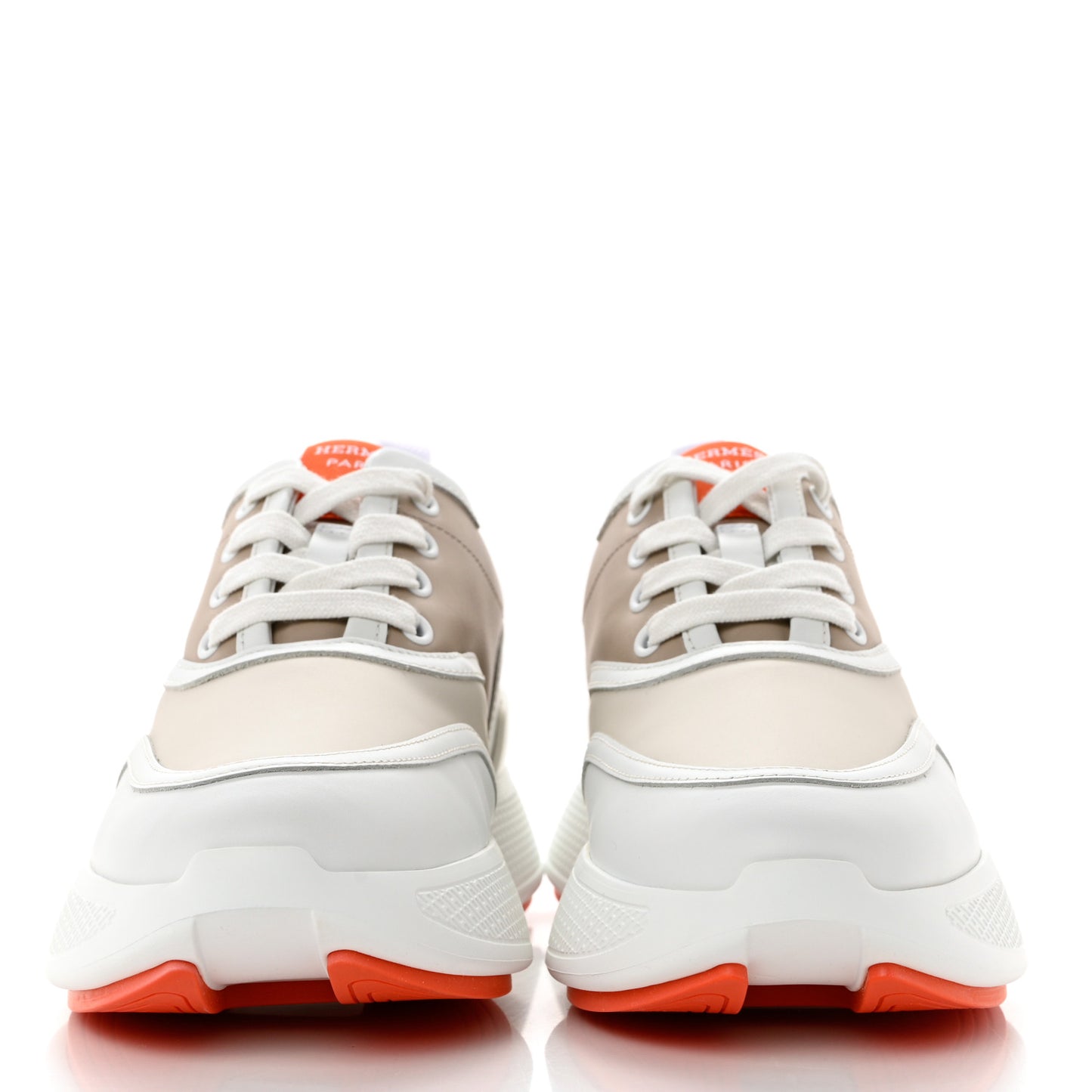 Calfskin Womens Giga Sneakers 36.5 Multicolor White Gomma