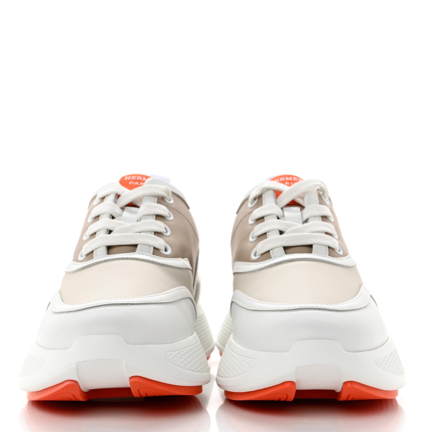Hermes Calfskin Womens Giga Sneakers 36.5 Multicolor White Gomma 2 of 10
