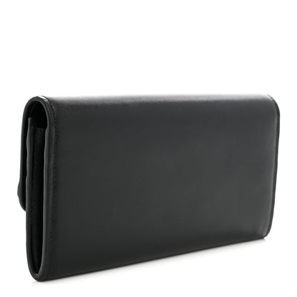 Chloe Calfskin Long Flap C Wallet Black 3 of 7