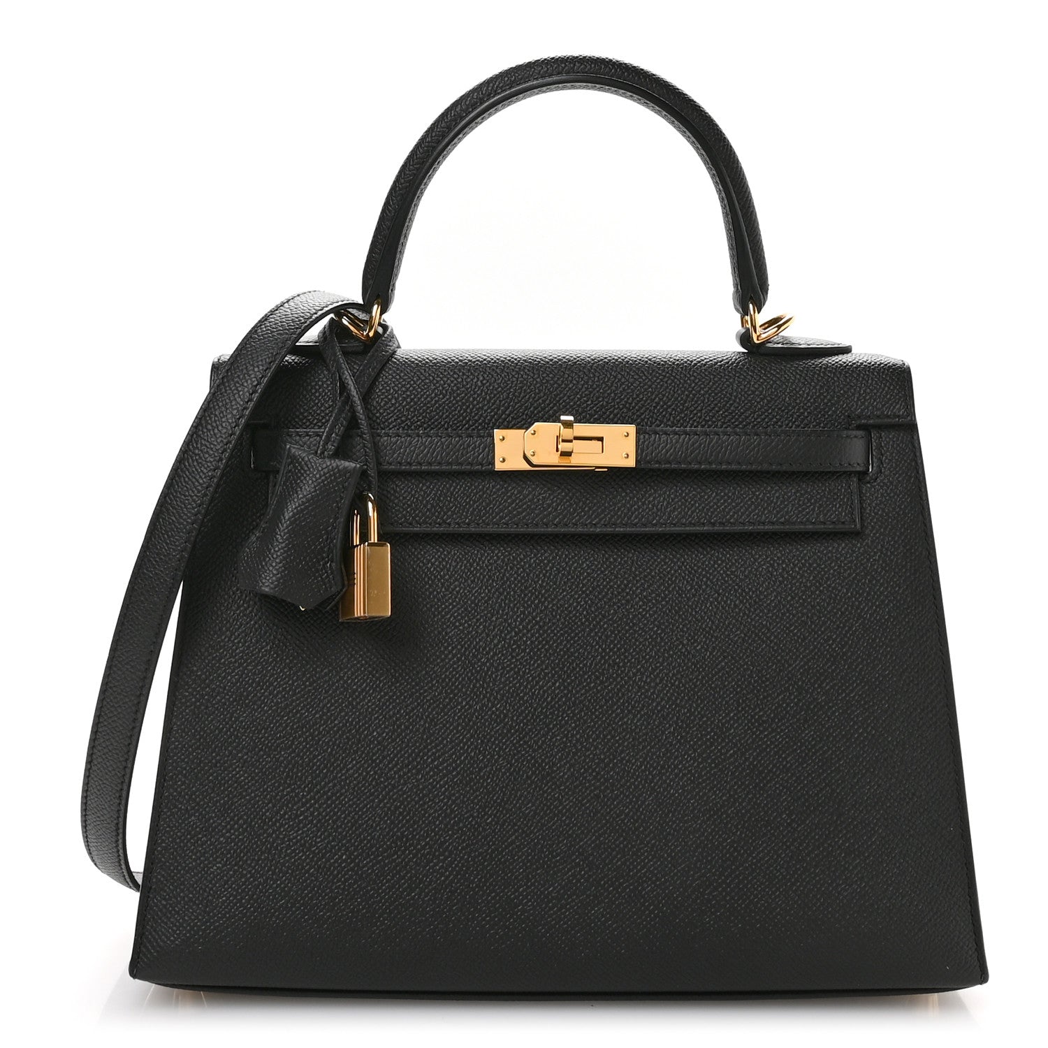 Hermes Epsom Kelly Sellier 25 Black 1 of 11