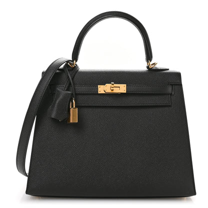 Hermes Epsom Kelly Sellier 25 Black 1 of 11