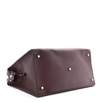 Fendi Cuoio Romano Peekaboo I SEE U Forty8 Satchel Granata 5 of 12