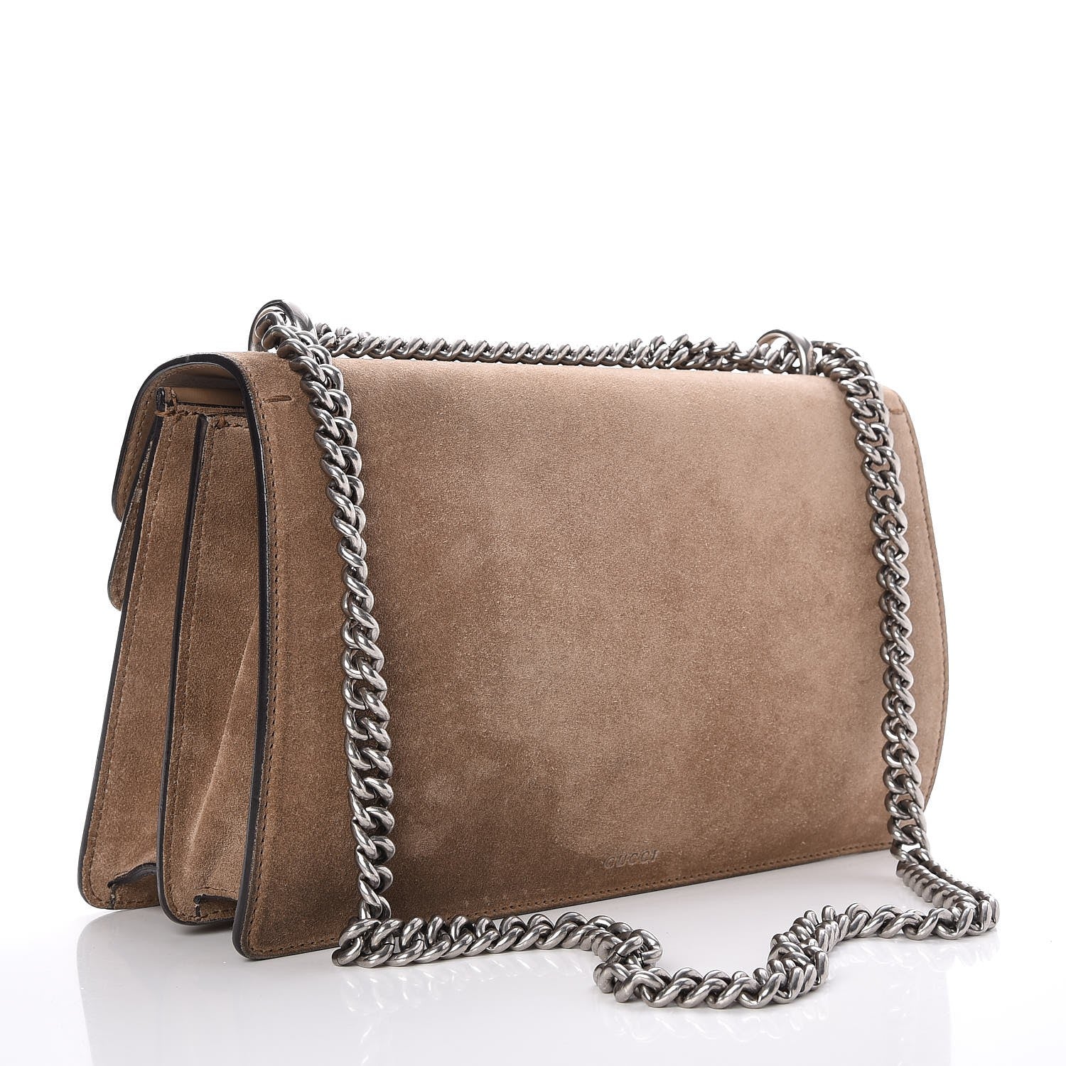Gucci Suede Small Dionysus Shoulder Bag Taupe 3 of 7