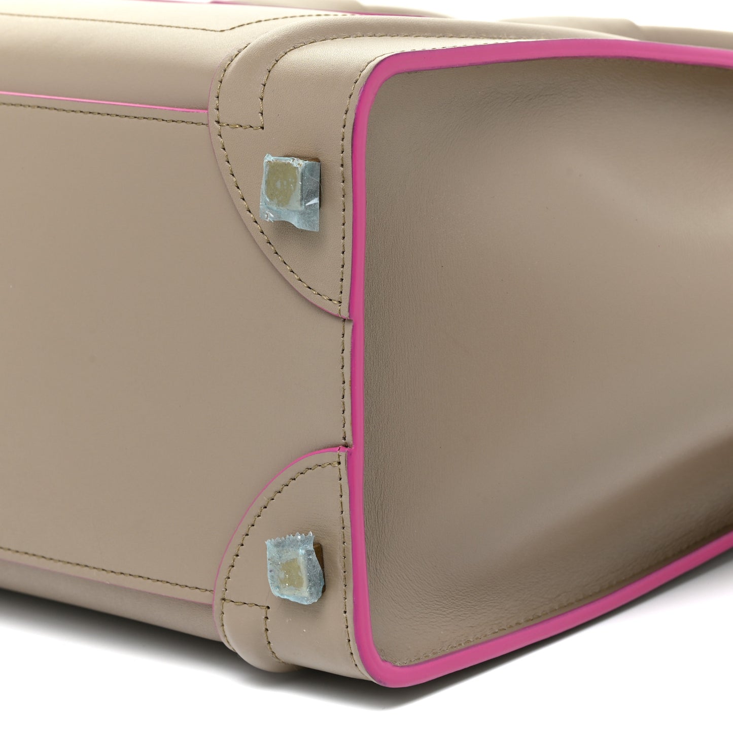 Palmelato Calfskin Micro Luggage Beige