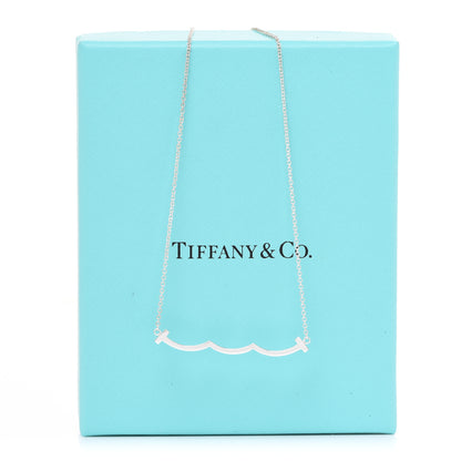 Tiffany Sterling Silver Small T Wave Pendant Necklace 6 of 6