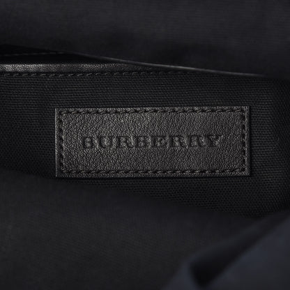 Burberry Canvas Mega Check Medium Rucksack Backpack Black 6 of 9