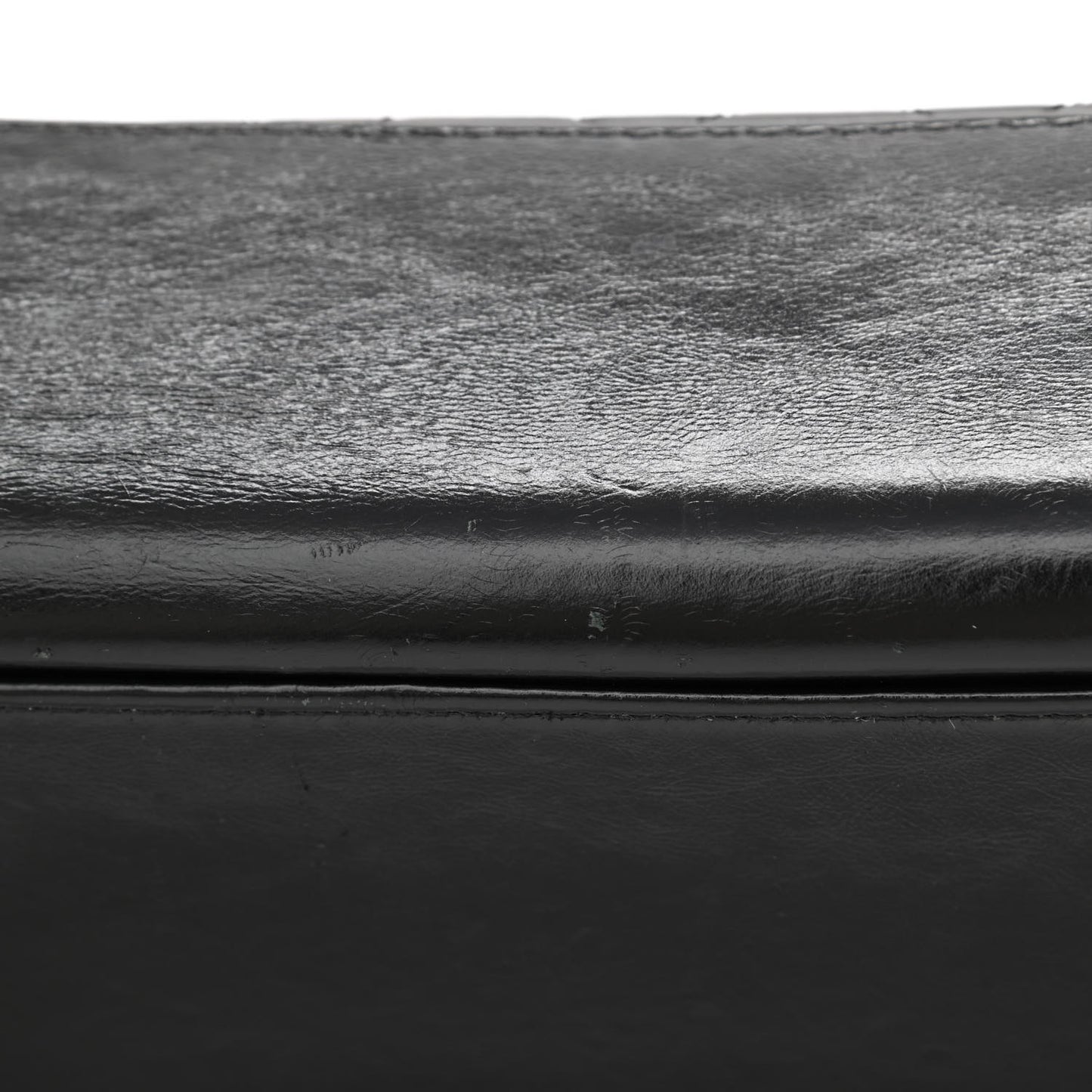 Aged Calfskin Quilted Large Gabrielle Shopping Tote Black