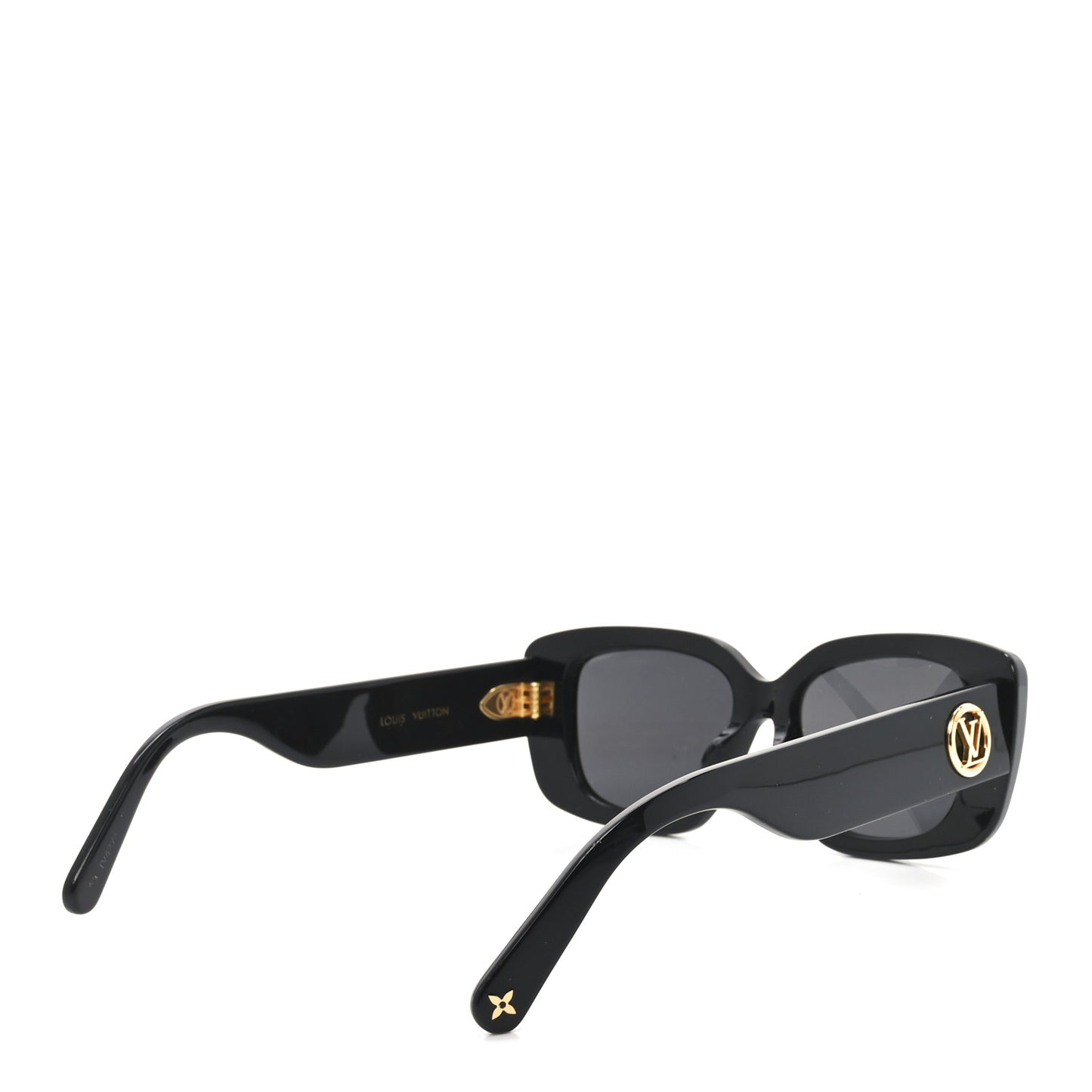 Acetate LV Circle Large Cat Eye Sunglasses Z2642U Black
