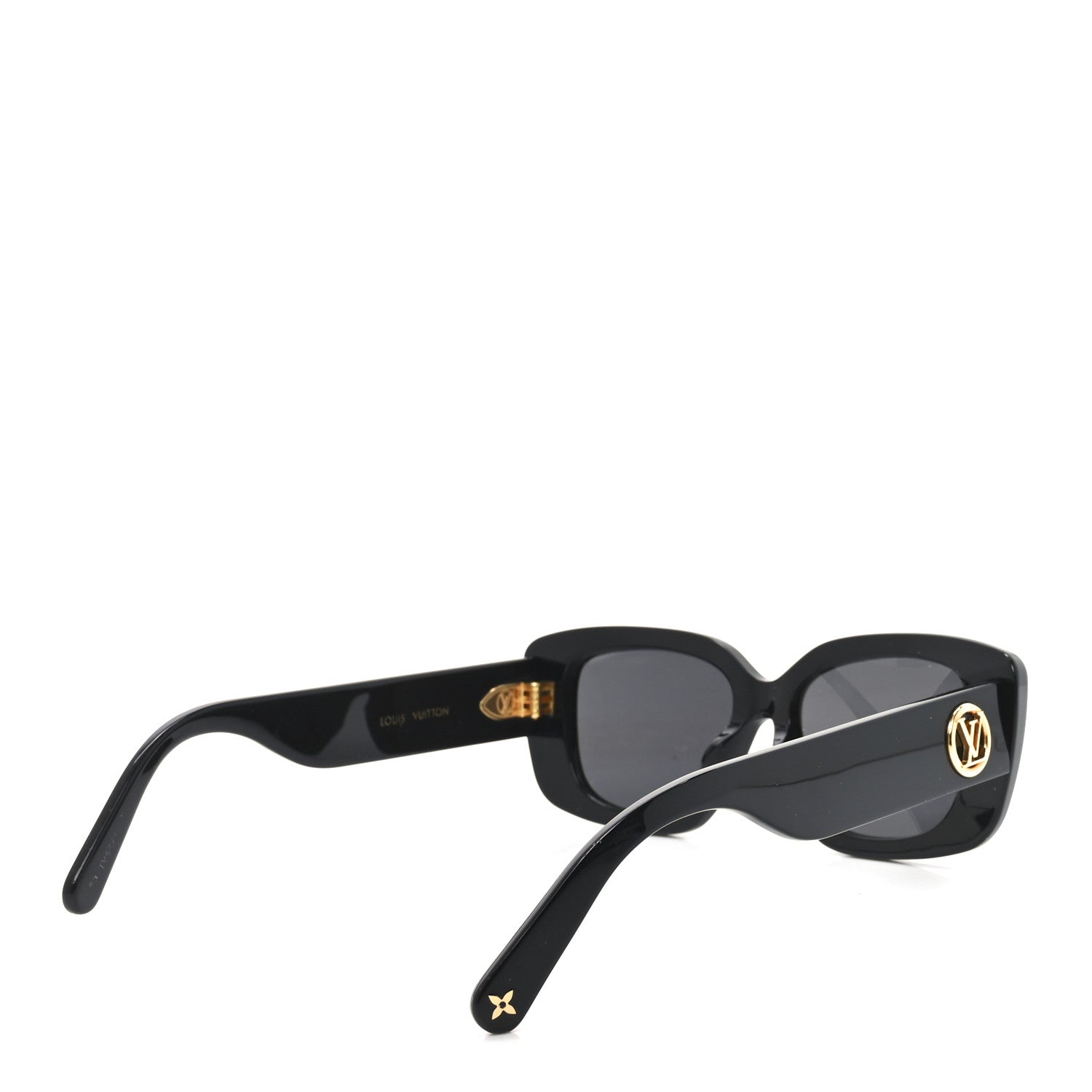 Louis Vuitton Acetate LV Circle Large Cat Eye Sunglasses Z2642U Black 4 of 6