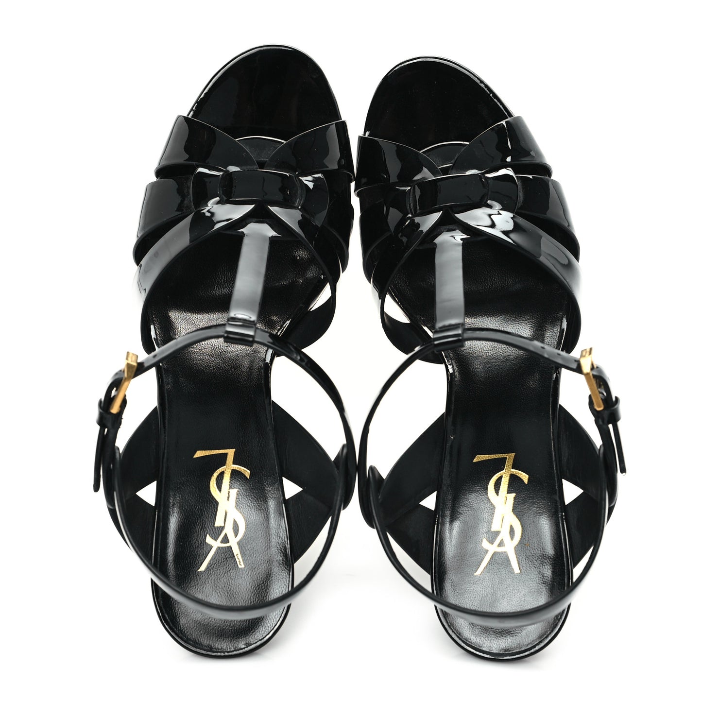 Patent Tribute 105 Platform Sandals 38.5 Black