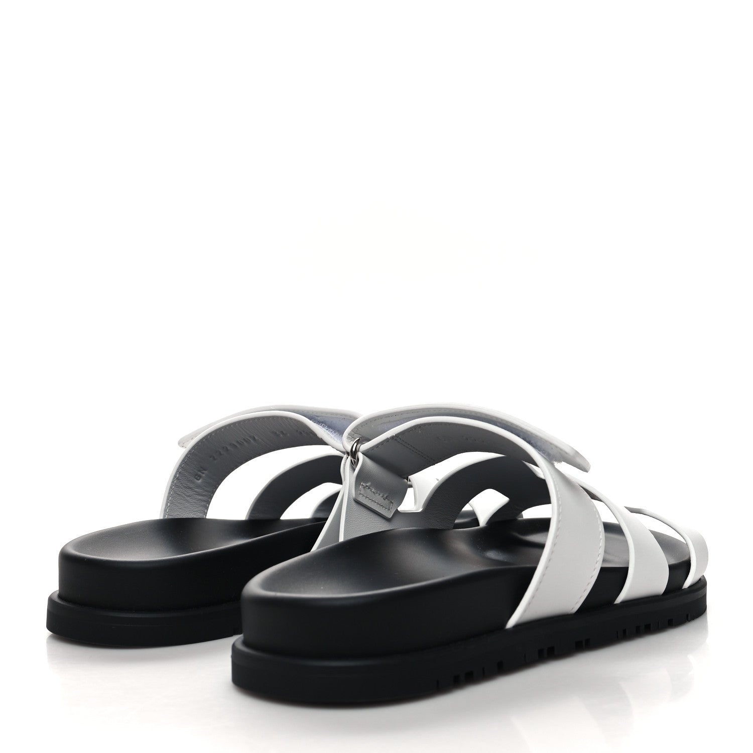 Hermes Calfskin Womens Chypre Sandals 36 White 4 of 9