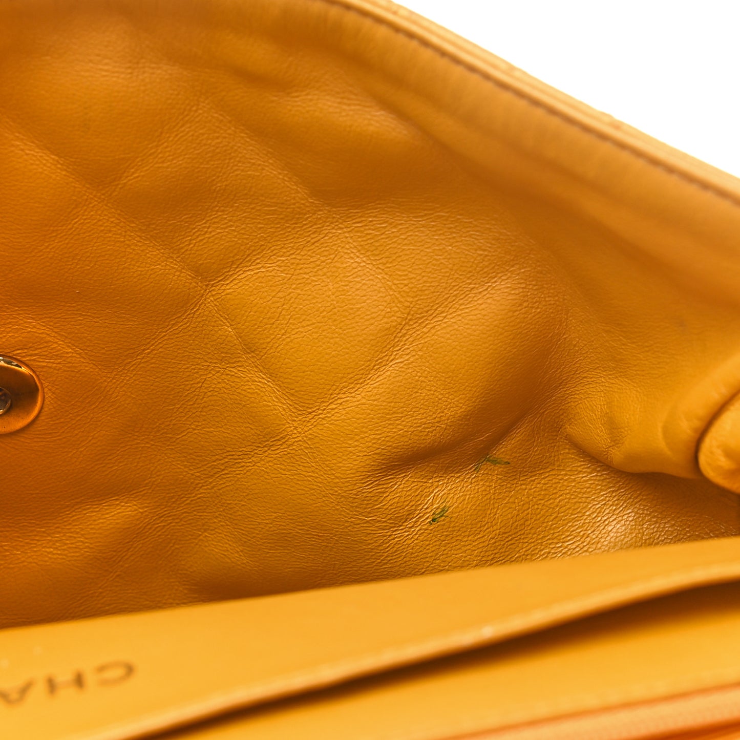 Lambskin Quilted Jumbo Single Flap Beige