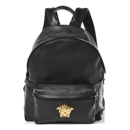 Versace Calfskin Palazzo Medusa Backpack Black 1 of 9