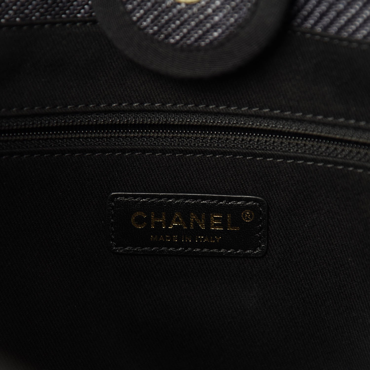 Chanel Mixed Fibers Calfskin Small Deauville Tote Black 9 of 11