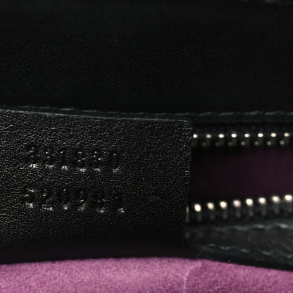 Gucci Regent Calfskin Bamboo Medium Lady Lock Top Handle Bag Black 7 of 15