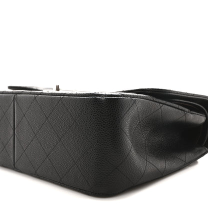 Chanel Caviar Quilted Jumbo Double Flap Black 10 of 11