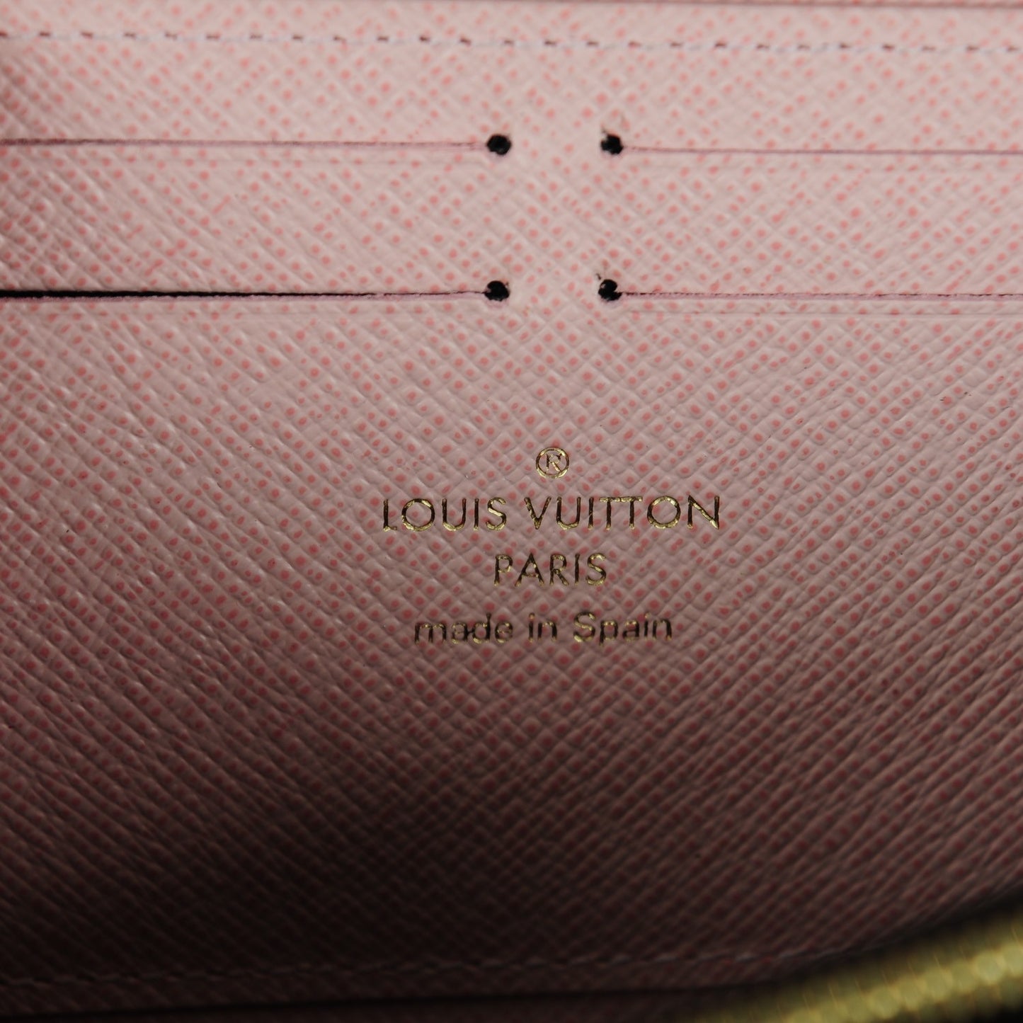 Monogram Clemence Wallet Rose Ballerine