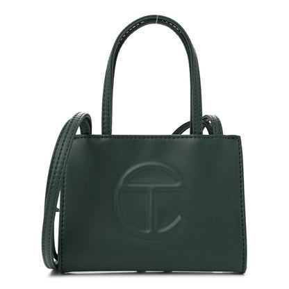 Telfar Vegan Leather Small Shopping Bag Dark Olive 1 of 10