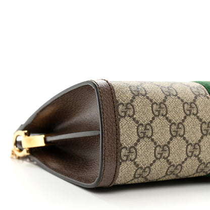 Gucci GG Supreme Monogram Web Small Ophidia Chain Shoulder Bag Brown 9 of 10