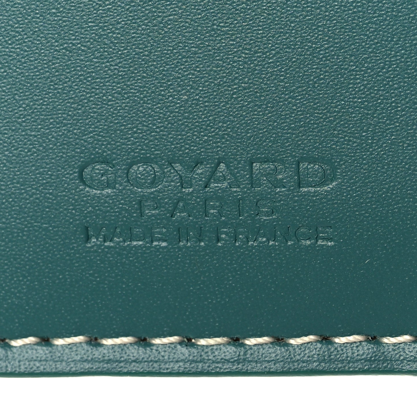 Goyardine Saint Marc Folding Card Case Green