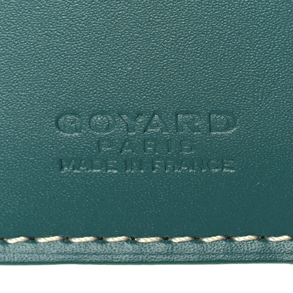 Goyard Goyardine Saint Marc Folding Card Case Green 6 of 9