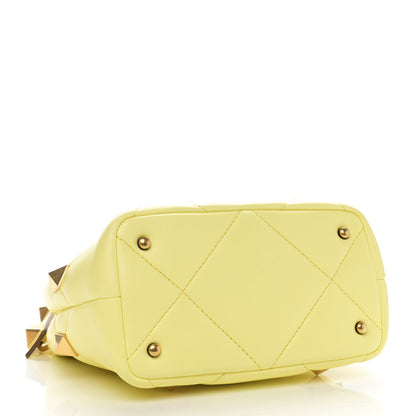 Valentino Garavani Nappa Small Roman Stud The Handle Bag Lime Sorbet 4 of 9