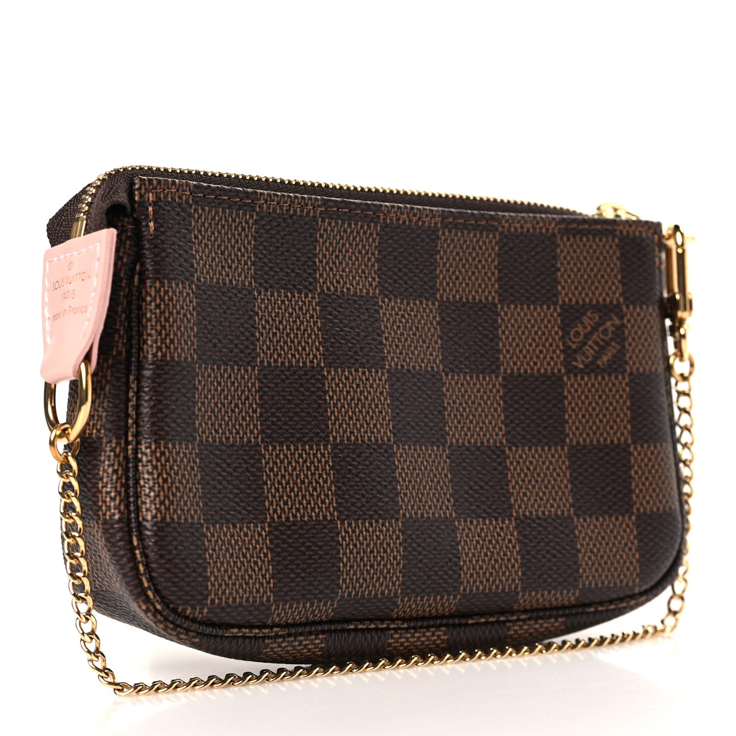 Damier Ebene 2020 Christmas Animation Big Wheel Mini Pochette Accessories Rose Ballerine