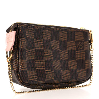 Louis Vuitton Damier Ebene 2020 Christmas Animation Big Wheel Mini Pochette Accessories Rose Ballerine 3 of 9
