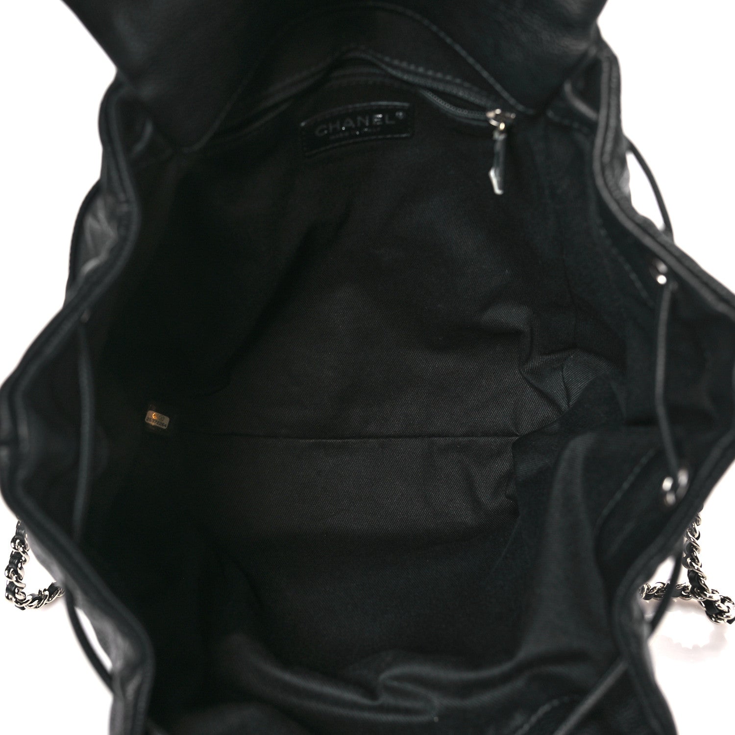 Chanel Grained Calfskin Stitched Braided With Style Backpack Black 4 of 9