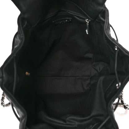 Chanel Grained Calfskin Stitched Braided With Style Backpack Black 4 of 9