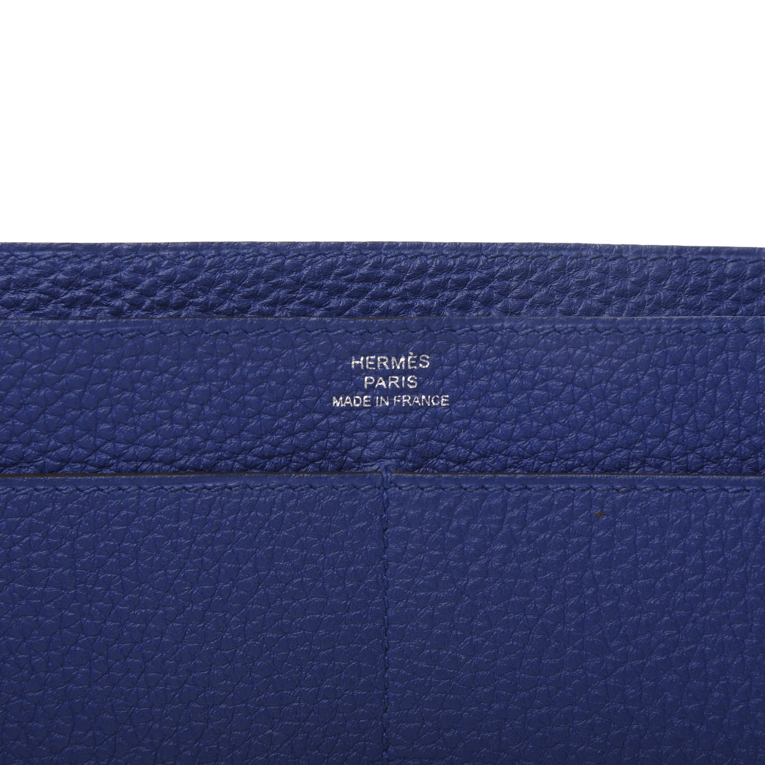 Hermes Togo Dogon Duo Wallet Bleu Electrique 8 of 11