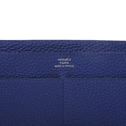 Hermes Togo Dogon Duo Wallet Bleu Electrique 8 of 11