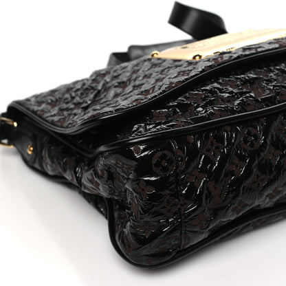 Louis Vuitton Vinyl Monogram Squishy Inventeur Messenger Bag Black 8 of 9