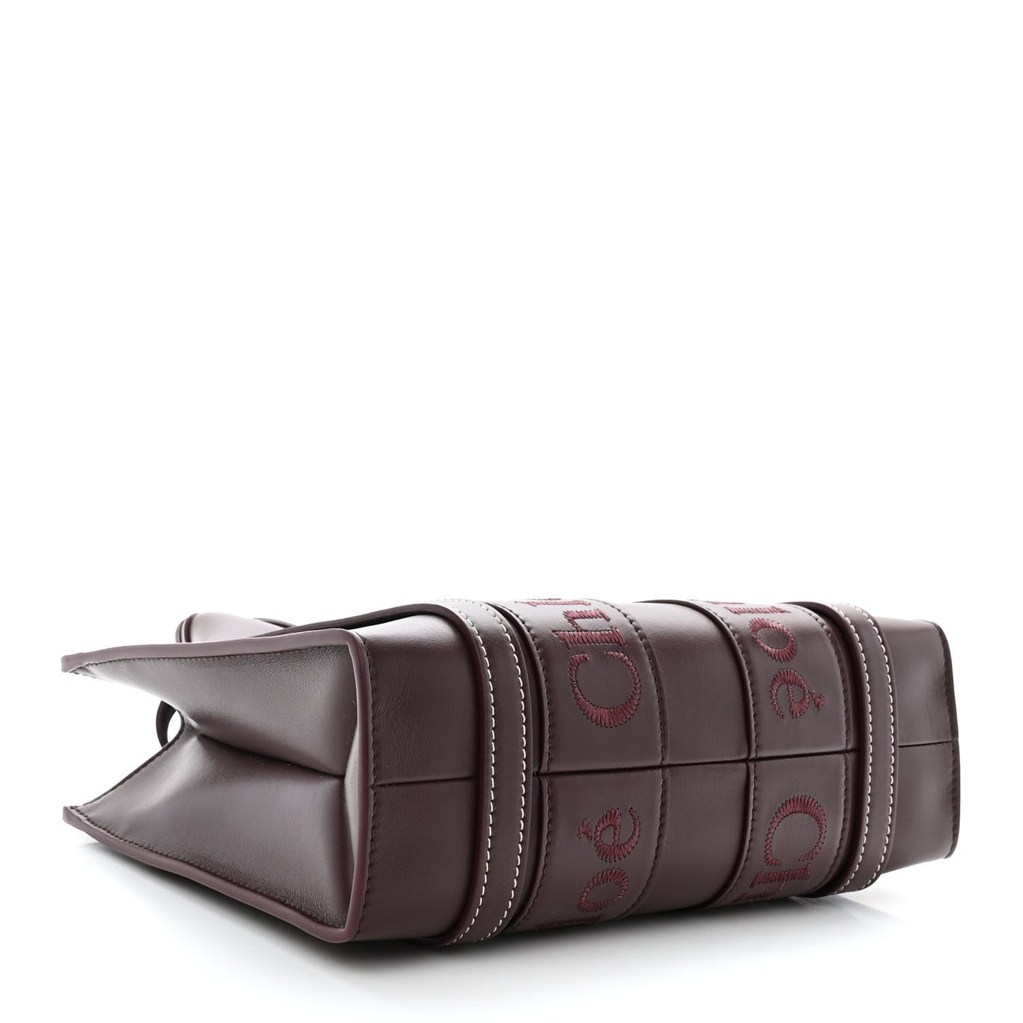 Calfskin Small Woody Tote Deep Violine