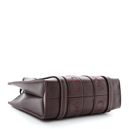 Chloe Calfskin Small Woody Tote Deep Violine 4 of 10