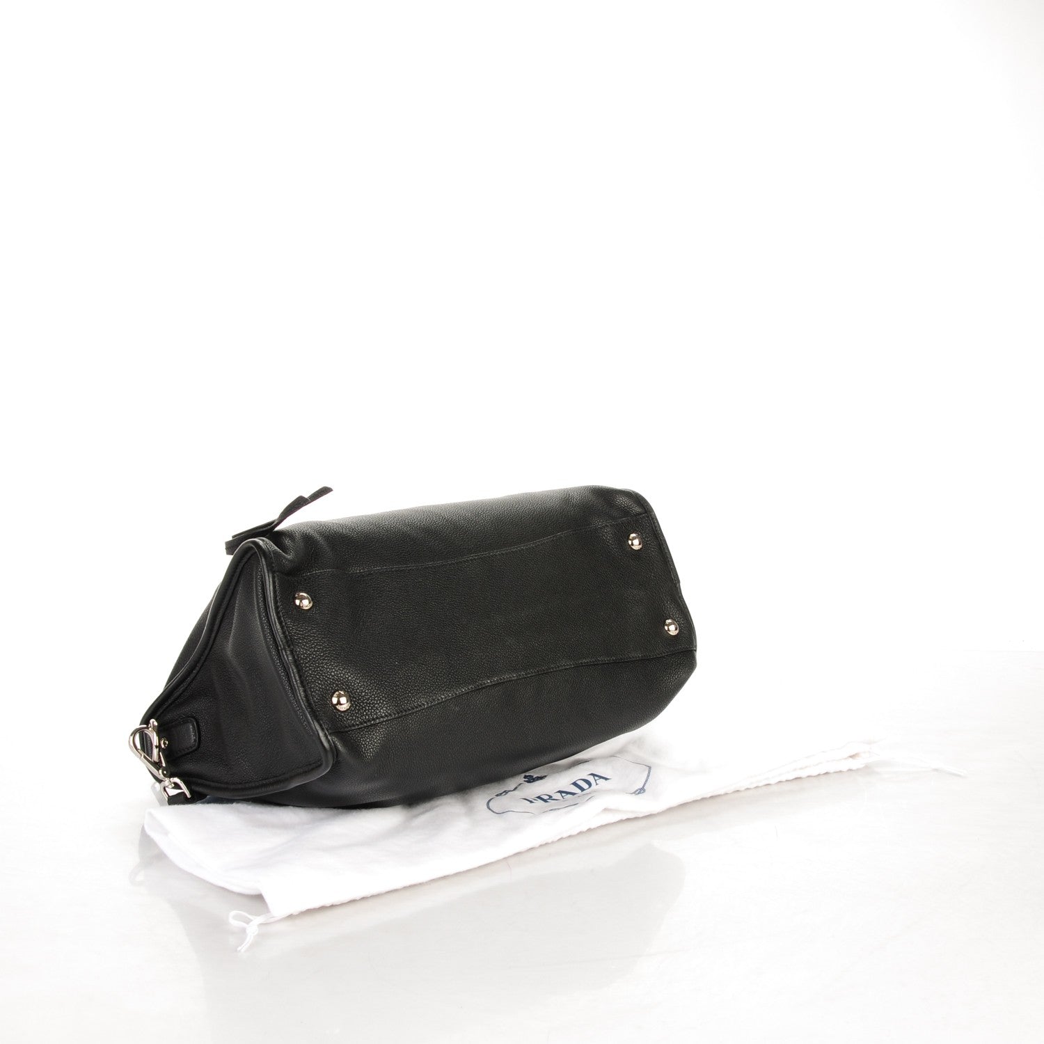 Prada Vitello Phenix Shoulder Bag Nero Black 4 of 8