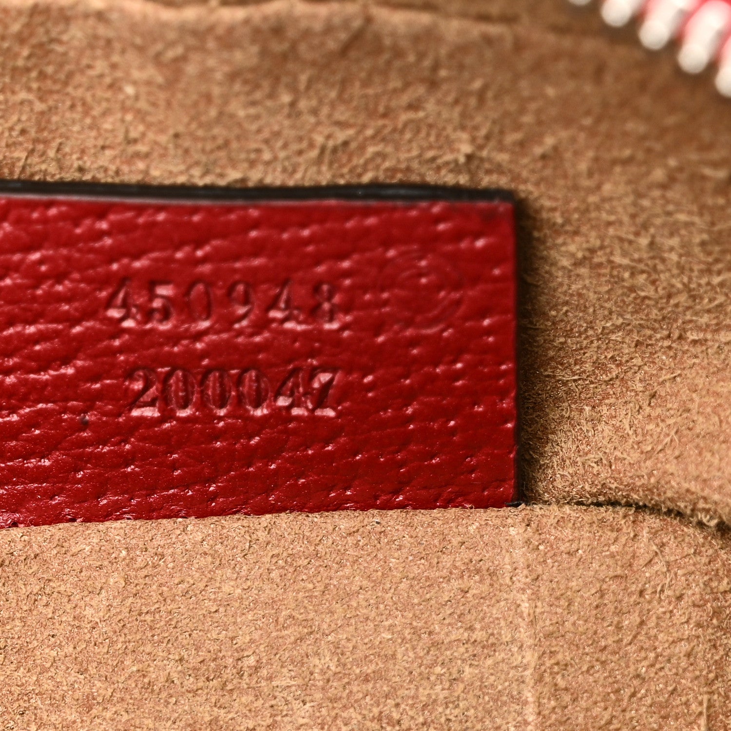 Gucci GG Supreme Monogram Tian Web Small Camera Bag Beige Multicolor Red 6 of 10