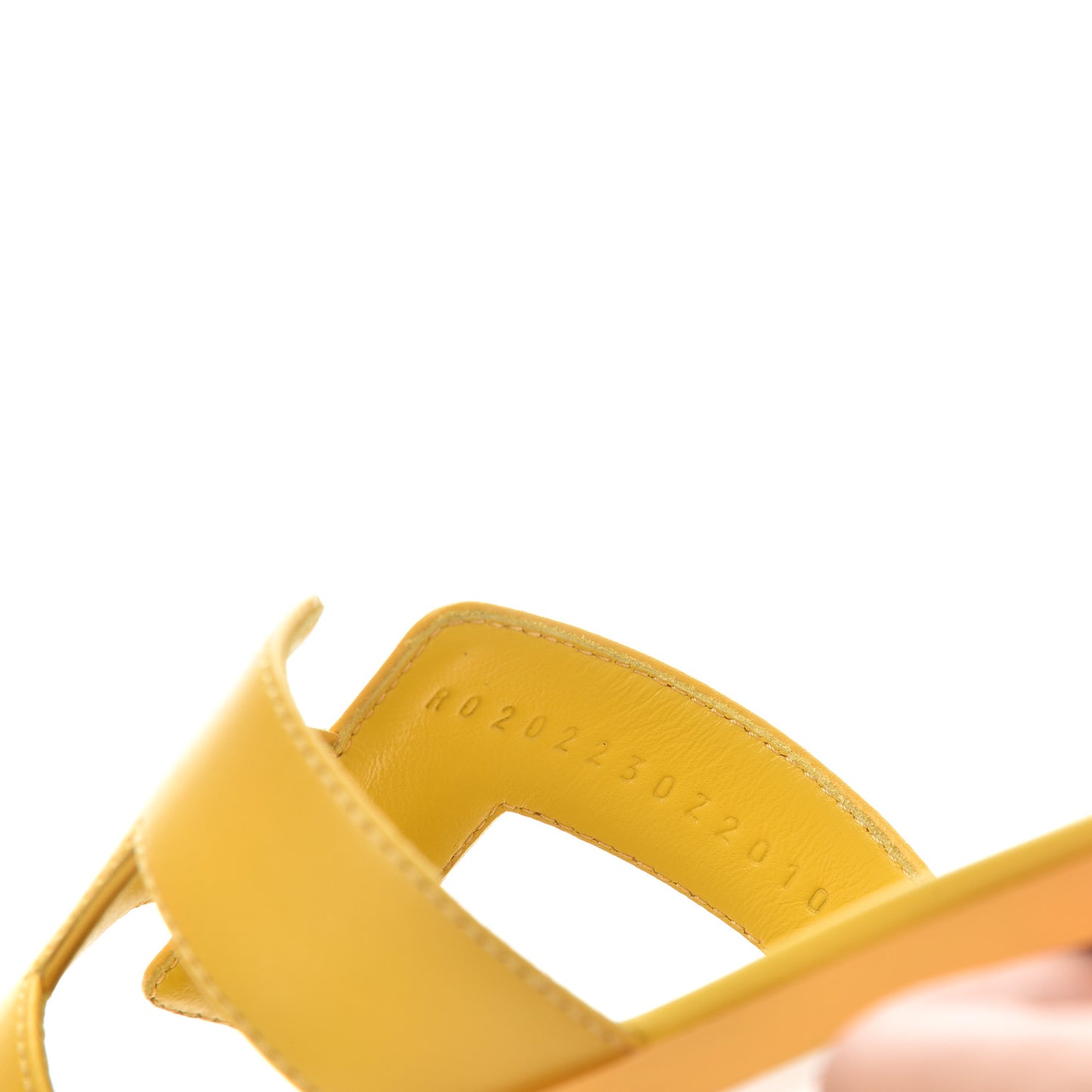 Calfskin Oran Sandals 36 Jaune Citron