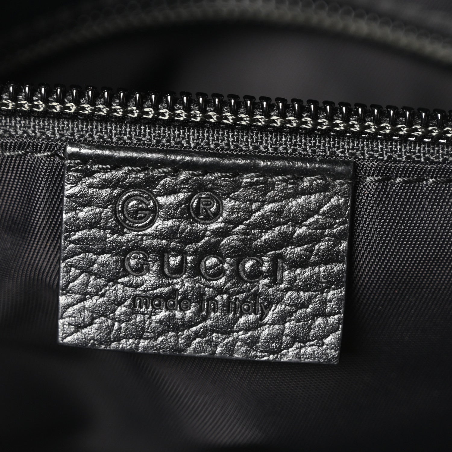 Gucci Nylon Monogram Tote Black 6 of 10