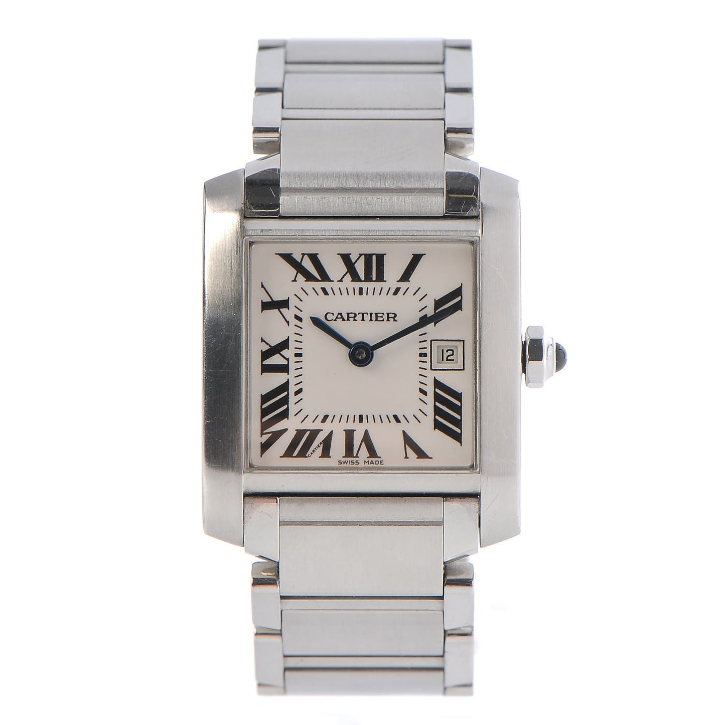 Stainless Steel 25mm Tank Francaise Quartz Watch