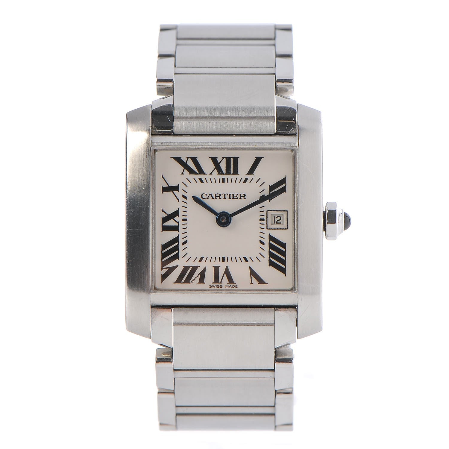 Cartier Stainless Steel 25mm Tank Francaise Quartz Watch 1 of 7