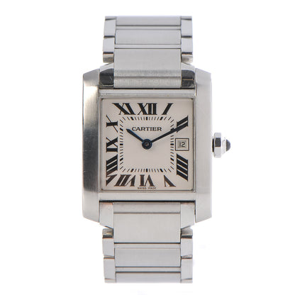 Cartier Stainless Steel 25mm Tank Francaise Quartz Watch 1 of 7