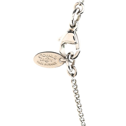 Chanel Crystal Timeless CC Necklace Silver 4 of 5