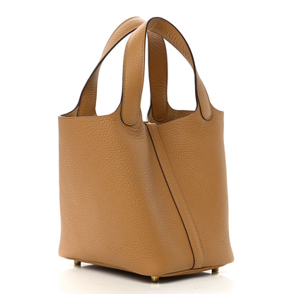 Hermes Taurillon Clemence Picotin Lock 18 PM Biscuit 3 of 11