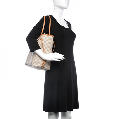 Louis Vuitton Damier Azur Neo Neverfull MM Rose Ballerine 2 of 20