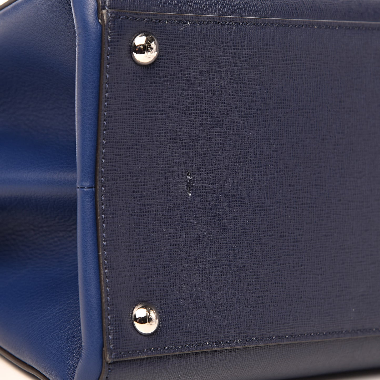Vitello Elite Bi-Color Large 3Jours Tote Argento Palladio